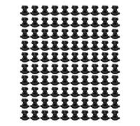 HAOHIZE 100 aisladores de poste de cerca eléctrica, aisladores de cerca eléctrica ABS resistentes a la lluvia, 55 mm de longitud, 48 mm de ancho, aisladores tipo perno para cerca (Schwarz)