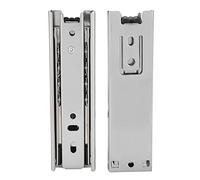 HAOHIZE 2 guías de cajón de 5 pulgadas, rodamientos de bolas de cierre suave, extensión completa, montaje lateral, guía de muebles deslizante, cajón de montaje inferior, mini rieles de cajón, armario