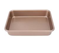 HAOHIZE Bandeja para Hornear de Acero al Carbono Rectangular Antiadherente Multifuncional Portátil (Large Rectangular)