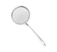 HAOHIZE Cuchara de malla fina para espumadera de acero inoxidable con mango largo, cuchara para espumadera de grasa, colador de alimentos para desnatar grasa y espuma