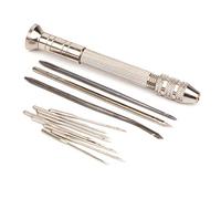 HAOHIZE Juego de Agujas de Punzón de Coser de Cuero, Kit de Herramientas de Reparación de Zapatos de Punzón de Mano Herramientas de Punzón de Costura de Zapatos Kit de Agujas