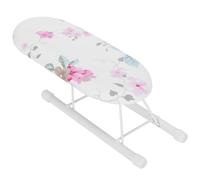 HAOHIZE Mini Tabla de Planchar, Tabla de Planchar Plegable, Tabla de Planchar de Mesa con Patas Plegables, Tabla de Planchar pequeña, Tabla de Planchar, puños, Collares, Mesa de (Patrón de Flores 1)