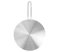 HAOHIZE Placa difusora de Calor, Difusor de Calor de Acero Inoxidable Placa de inducción Adaptador Convertidor Placa de Cocina eléctrica de Gas para Estufa de Vidrio (24cm)