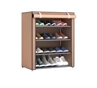 HAOHIZE Zapatero vertical, armario de almacenamiento de zapatos para entrada, estantes de plástico para zapatos, organizador para armario, tela no tejida, estante resistente para zapatos de pie para