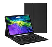 HaoHZ Funda Teclado para iPad Pro 11 2020, Teclado Desmontable con Panel táctil [Admite Carga de lápiz de Apple] - Soporte de lápiz Incorporado,Negro,iPad Pro 11 2018