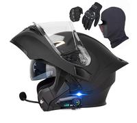 HaoJieHan Casco De Moto Modular Bluetooth,Integrado Casco Moto Cascos Integrales,ECE/Dot Homologado con Doble Visera,Adecuado para Hombres Y Mujeres Adultos P,XXL=(61-62cm)