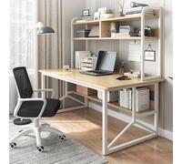 HaoJieHan Escritorio para Computadora, Escritorio para Juegos, Escritorio para Oficina En Casa con Almacenamiento, Escritorios para Oficina En Casa con Archivador para Espacios Pequeños A,80x50x150cm