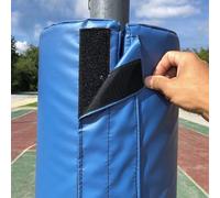 HAOJZE 1 Uds. Acolchado for Poste de Baloncesto al Aire Libre-Protector de 6' for Postes de Metal de 2-10 Pulgadas, for Uso en Garaje, Patio de Juegos y Gimnasio(Blue,21.5cm)