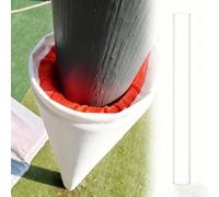 HAOJZE Acolchado de Poste Redondo for Aros de Baloncesto, Postes de Garaje y Varillas de Servicios públicos, 6 pies de Altura, Cubierta Protectora Que Absorbe los Golpes, 1 Uds.(White,9cm)