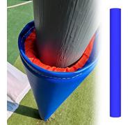 HAOJZE Acolchado de Poste Redondo for Aros de Baloncesto, Postes de Garaje y Varillas de Servicios públicos, 6 pies de Altura, Cubierta Protectora Que Absorbe los Golpes, 1 Uds.(Blue,30.5cm)