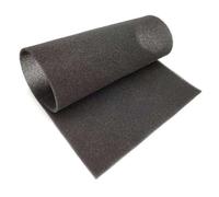 HAOJZE Lámina de Espuma for Filtro de Gas de Acuario - Recortable a Medida - Almohadilla de Filtro de Esponja biológica for peceras - 1 m x 1 m - Negra(10PPI 5mm)
