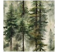 HAOKHOME Papel pintado autoadhesivo de madera con diseño de bosque para dormitorio, papel de contacto verde, 3 m x 44,5 cm