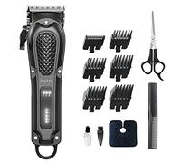 Haokry Cortapelos para hombres profesionales - Cortapelos sin cables y con cable para cortar el cabello y arreglar, recortador de barba recargable