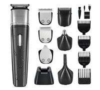 Haokry Recortadora de barba, cortapelos para hombres, kit de aseo inalámbrico para cortadora de barba, bigote corporal de corte de pelo..