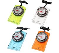 Haoledy 4 piezas brújula exterior para niños, mini brújula colgante con llavero grabado, brújula portátil para niños, brújula de marcha para trekking, camping, senderismo, ciclismo, aventuras al aire