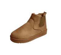 HAOLEI Botas Nieve Mujer 2024,Botas Mujer Invierno con Forradas con Pelo Espesado y Cálido Botines Mujer Antideslizante Botines Punta Redonda Botas Urbano Oficina Zapatos Botas Australianas Mujer
