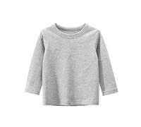 HAOLEI Camiseta Manga Larga Niña,Casual Cuello Redondo Sudadera de Algodón Sin Capucha Básico Versátil Pullover Tops Simple Color Sólido Suéter Suave Cómodo Jersey Interior Otoño Invierno 2-10 Años