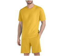 HAOLEI Chandal Hombre Completo,Chándal para Hombre de Manga Corta Camisetas Casual y Pantalones Cortos con Bolsillos Conjuntos Verano de Dos Piezas Fato de Treino Homem Baloncesto Chándal Gimnasio
