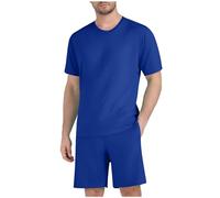 HAOLEI Chandal Hombre Completo,Chándal para Hombre de Manga Corta Camisetas Casual y Pantalones Cortos con Bolsillos Conjuntos Verano de Dos Piezas Fato de Treino Homem Baloncesto Chándal Gimnasio