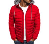HAOLEI Chaqueta Acolchada Hombre,Chaqueta Hombre Invierno con Capucha Abrigo Ligera Cremalleras Moda Casual Béisbol Chaqueta Acolchado Cazadora Bomber Deportivo Bolsillo Outwear Cálida Cárdigan