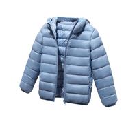 HAOLEI Chaqueta Acolchado Niño Niña Abrigo de Plumas Invierno con Capucha Color Sólido Cortavientos Manga Larga Ligero Chaquetas Plumifero con Bolsillos Grueso Cálido Cazadora Ropa Infantil 1-5 Años
