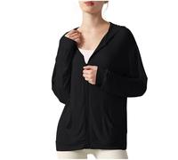 HAOLEI Chaqueta Deportiva Mujer UPF 50 + Sudadera Uv de Verano Protección Solar con Cremallera Completa Ligero Top Deportivo Manga Larga Surf Al Aire Libre a Pie, Escalar Una Montaña
