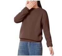 HAOLEI Jersey Niño Niña,Suéter Manga Larga de Otoño e Invierno para Niños y Niñas Casual Cuello Redondo Camiseta de Punto Suave y Cómodo Pullover Sueter Básico Color Sólido Sweater Simple Sudadera