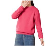 HAOLEI Jersey Niño Niña,Suéter Manga Larga de Otoño e Invierno para Niños y Niñas Casual Cuello Redondo Camiseta de Punto Suave y Cómodo Pullover Sueter Básico Color Sólido Sweater Simple Sudadera