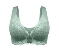 HAOLEI Mis Pedidos Sujetador Sin Aros,Tall Grande Sostenes de Mujer con Diseño de Hebilla Frontal Cuello V Push Up Bralette Básicos de Encaje Suaves Comodos Sujetador de Copa Completa Fino Bra Diario