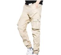 HAOLEI Pantalones de Trabajo Hombre,Talla Grande Pantalones Cargo Hombre de Cintura Elástica con Cordón Suelto Deportivos Jogging Cómodo Pants Al Aire Libre Moda Casual Baisc Senderismo Pantalón