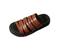 HAOLEI Sandalias Mujer Comodas,Sandalias Planas de Piel Sintética Suave Informales Versátil Sandalia de Playa Minimalistas Calzado Romano Cómodo Zapatillas para Uso Exterior Piscina Playa