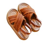 HAOLEI Sandalias Niña,Mis Pedidos Sandalias Niña Verano Moda Estilo Étnico Sandalia Trenzadas de Suela Blanda Casual Cómodo Zapatos Planas Ligero y Transpirable Zapatillas de Playa para Niñas