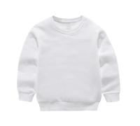 HAOLEI Sudadera Niña Sin Capucha,Casual Cuello Redondo Sudadera Manga Larga para Niños y Niñas Color Sólido Jersey Adolescente Sueltos Cómodo Camisetas de Algodón Básico Pullover Top 1-13 Años