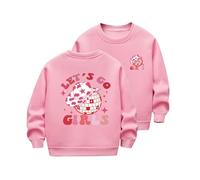 HAOLEI Sudadera Niña Sin Capucha,Casual Cuello Redondo Sudaderas con Estampado de La Tierra Holgados Camiseta Manga Larga Básico Pulllover Top Jersey de Otoño e Invierno para Niño Niña 2-12 Años