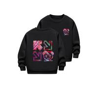 HAOLEI Sudadera Niña Sin Capucha,Casual Cuello Redondo Sudaderas con Estampado de La Tierra Holgados Camiseta Manga Larga Básico Pulllover Top Jersey de Otoño e Invierno para Niño Niña 2-12 Años