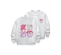 HAOLEI Sudadera Niña Sin Capucha,Casual Cuello Redondo Sudaderas con Estampado de La Tierra Holgados Camiseta Manga Larga Básico Pulllover Top Jersey de Otoño e Invierno para Niño Niña 2-12 Años