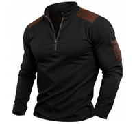 HAOLEI Sudaderas Hombres Sin Capucha,Sudadera Hombre de Manga Larga con 1/4 Cremallera Sueltos Cuello V Suéter de Color Sólido Casual Pullover Deportiva Cómoda Sweatshirt Jersey Otoño e Invierno 2025