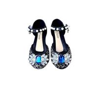 HAOLEI Zapatos Niñas,Zapatos Princesa Niñas Elegante con Lentejuelas Purpurinas Brillante Sandalias de Vestir con Arco de Diamante Zapatillas de Baile para Vestir Fiesta Cumpleaños Boda 0-14 Años