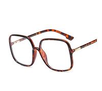 HAOMAO Gafas de Gran tamaño con Montura Grande Cuadrada Anti luz Azul para Mujeres Hombres C2Beanflower