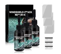 haomingouzhou Kit de Reparación de Grietas para Parabrisas, Líquido Reparador de Cristales, Herramientas Rápidas para la Reparación de Parabrisas y Cristales (3 Set)