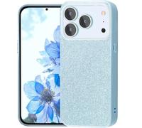 HAONANDE Funda Brillante para Honor 600 Pro 5G / Honor 600 5G, Carcasa Fina de Silicona TPU Suave con Purpurina Glitter Elegante para Mujer, Antichoque Protectora Case, Lujo Cover Azul