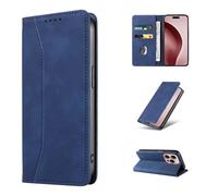 HAONANDE Funda Cuero para OnePlus Nord 4 5G Tapa, Carcasa Flip Tipo Libro de Piel Cartera Folio Billetera Plegable Soporte Case con Ranura para Tarjeta, Magnética Azul