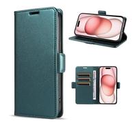 HAONANDE Funda Flip para Vivo Y11S con Tapa,Carcasa Tipo Libro de Piel Cuero Folio Magnética Billetera Case con Ranura para Tarjeta,Soporte Plegable,Bloqueo RFID Verde