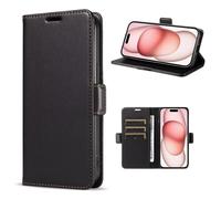 HAONANDE Funda Flip para Vivo Y11S con Tapa,Carcasa Tipo Libro de Piel Cuero Folio Magnética Billetera Case con Ranura para Tarjeta,Soporte Plegable,Bloqueo RFID Negro
