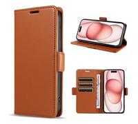 HAONANDE Funda Flip para Vivo Y11S con Tapa,Carcasa Tipo Libro de Piel Cuero Folio Magnética Billetera Case con Ranura para Tarjeta,Soporte Plegable,Bloqueo RFID Marrón