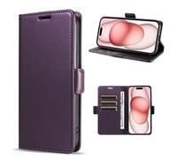 HAONANDE Funda Flip para Vivo Y11S con Tapa,Carcasa Tipo Libro de Piel Cuero Folio Magnética Billetera Case con Ranura para Tarjeta,Soporte Plegable,Bloqueo RFID Violeta