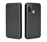 HAOREN Funda para OPPO A53s / A53 Magnético Libro Tapa Billetera, Carcasa con Ranuras de Tarjeta Cierre, Protector Interno TPU a Prueba de Golpes + Anillo Soporte Plegable. Negro