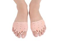 HAOSEM 2 unidades/par de almohadillas matatarales de gel para el antepié corrector de juanetes, separadores de dedos superpuestos para hombres y mujeres