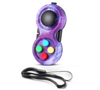 HAOSHICS Fidget Pad - Controlador portátil para la ansiedad, clásico, Retro, Juguete de Mano, con 8 Funciones de ansiedad, Controlador de Juego para Adolescentes, Alivia el estrés y la ansiedad