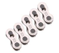 Haosie Conectores de Cadena para Bicicletas, 5 Pares Eslabones de Cadena de Bicicleta, Cadena de Liberación Rápida de la Bicicleta para 6 7 8 9 Velocidades